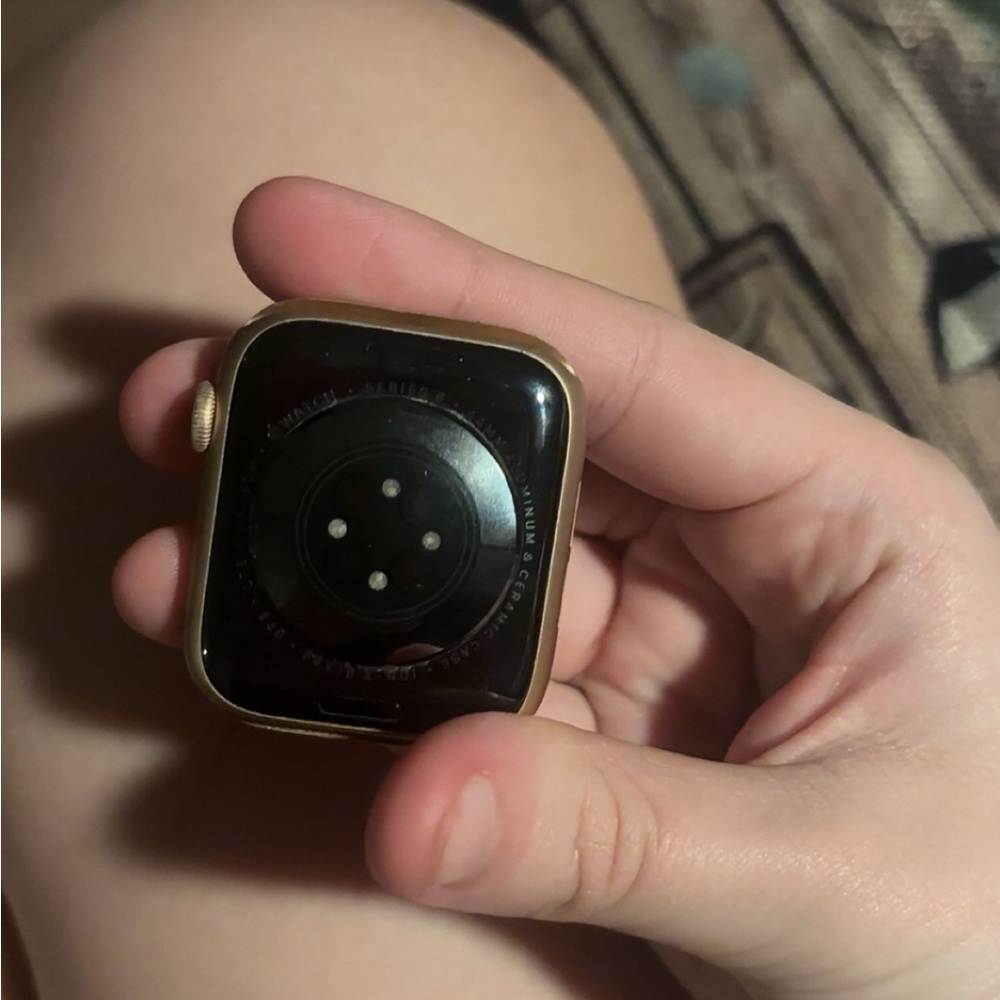 Apple Gold and Black Smartwatch